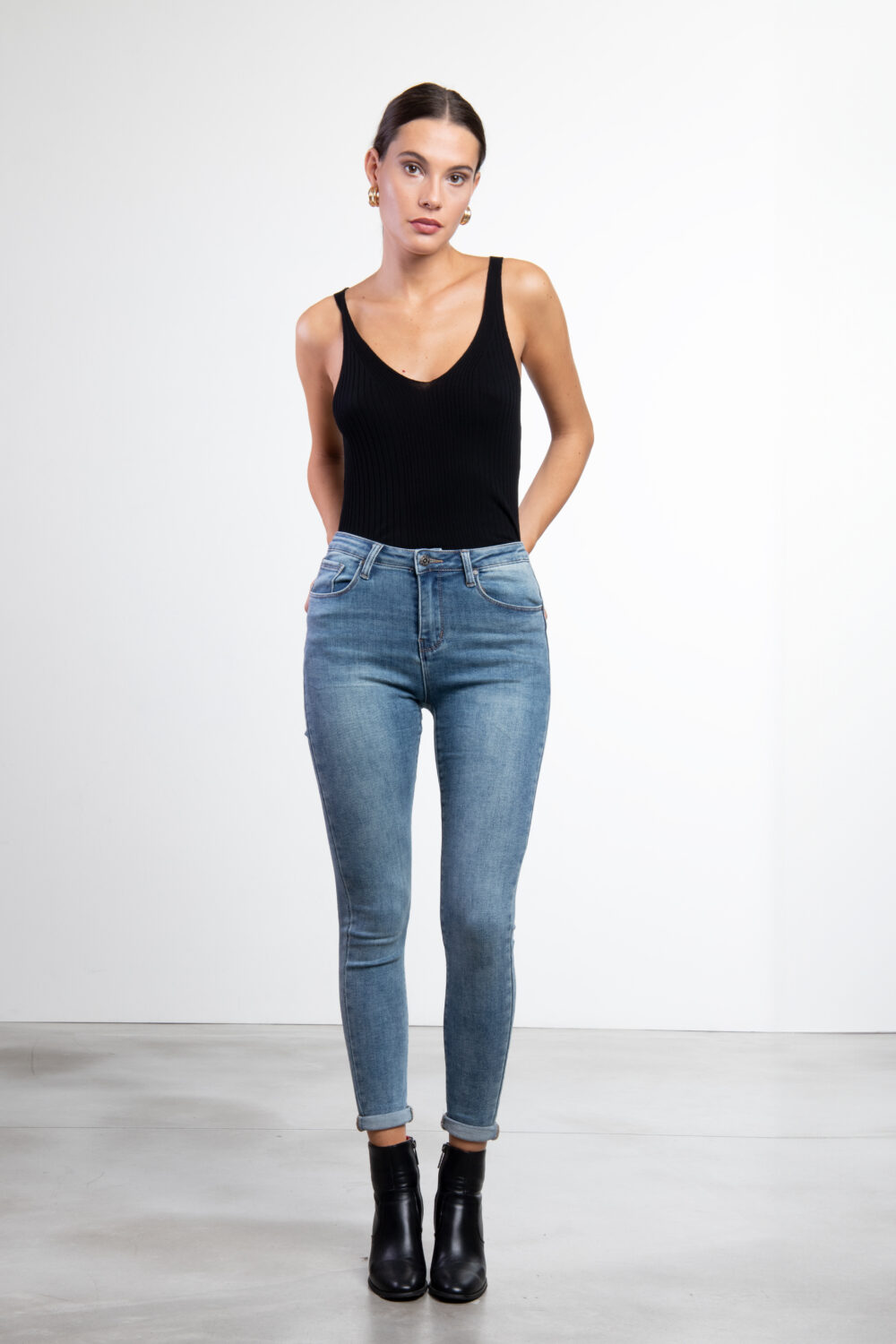 Jeans regular attillati