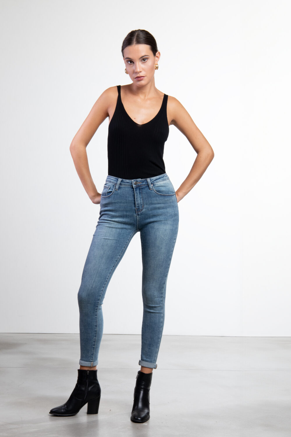 Jeans regular attillati