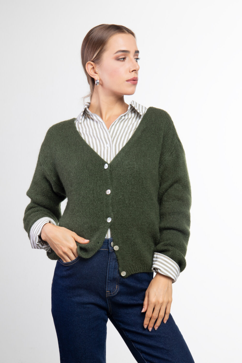 Cardigan monocromo