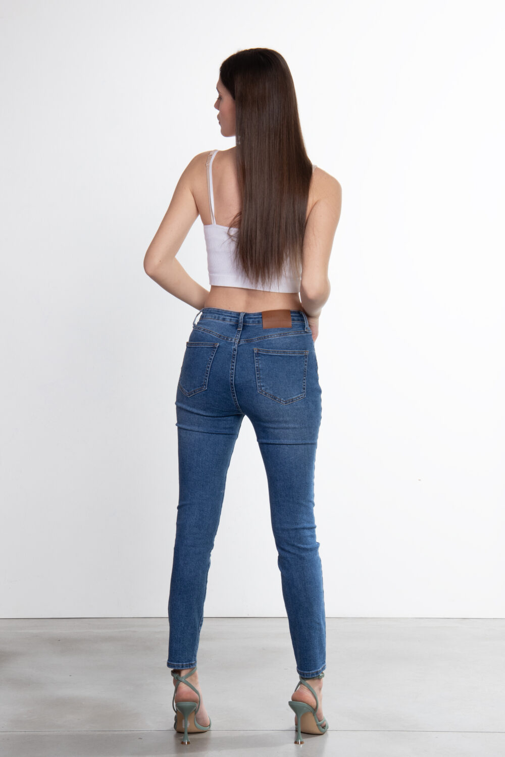 Jeans skinny lavaggio medio