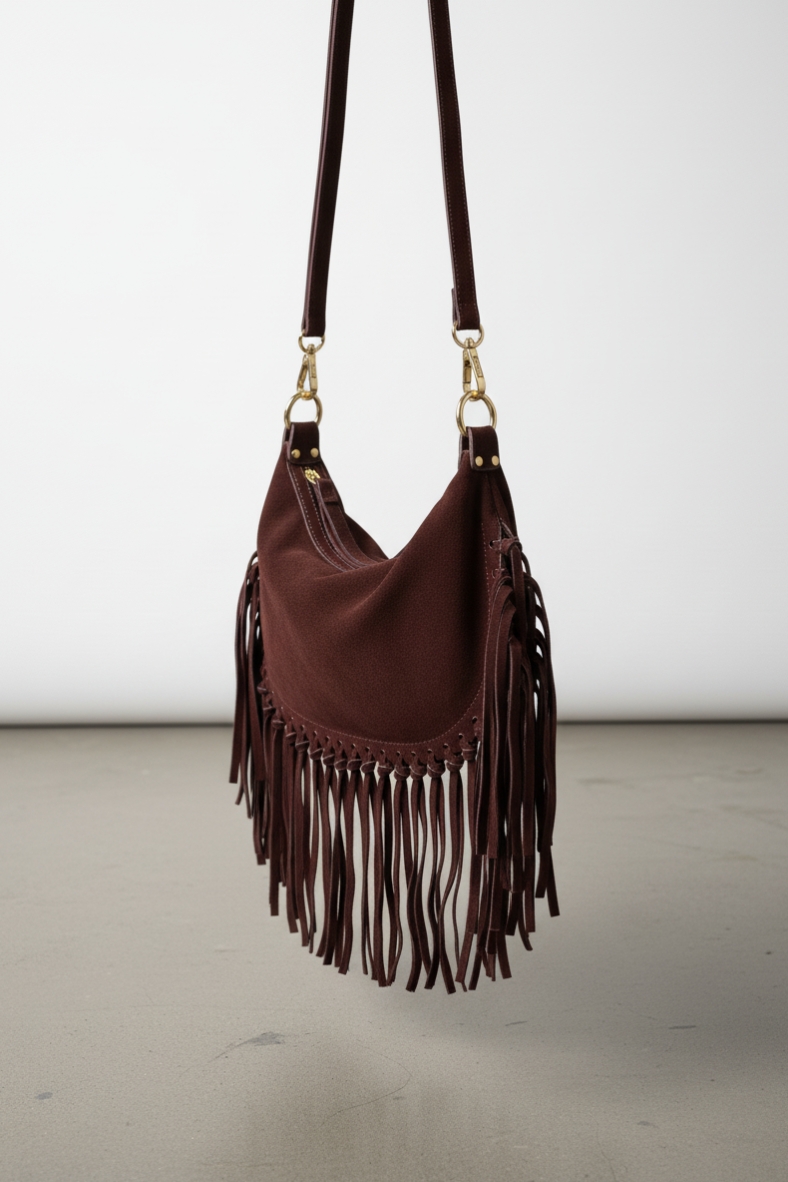 BOR-B040925GA-MORO-20251015091908 Borsa in pelle scamosciata con frange