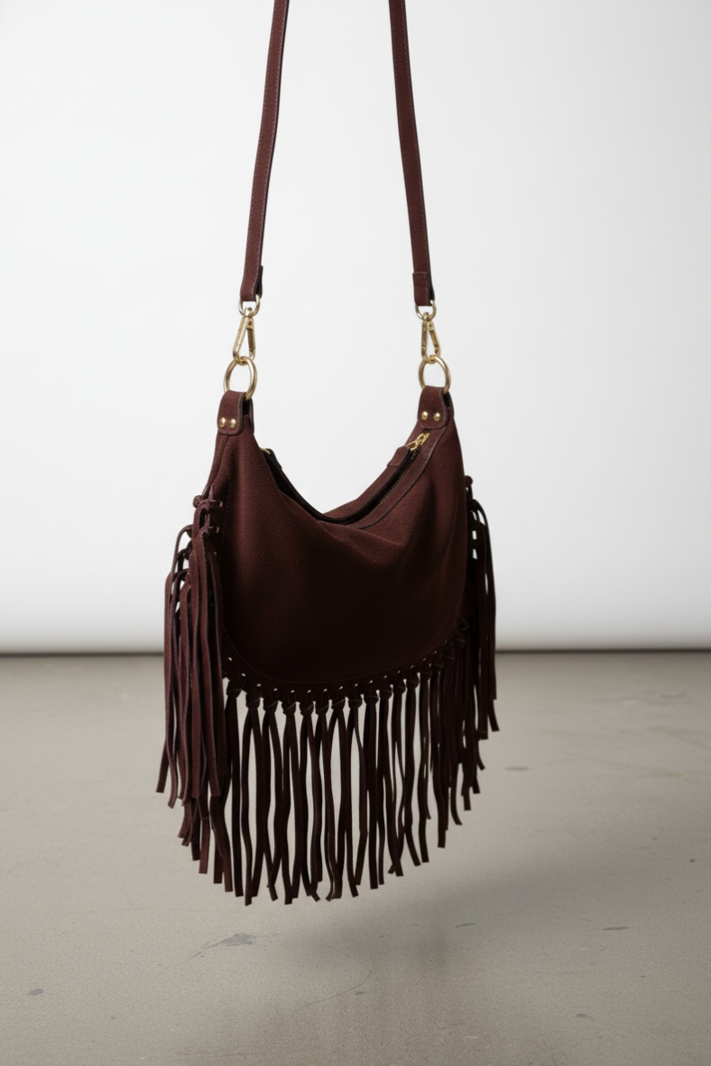 BOR-B040925GA-MORO-20251015092404 Borsa in pelle scamosciata con frange