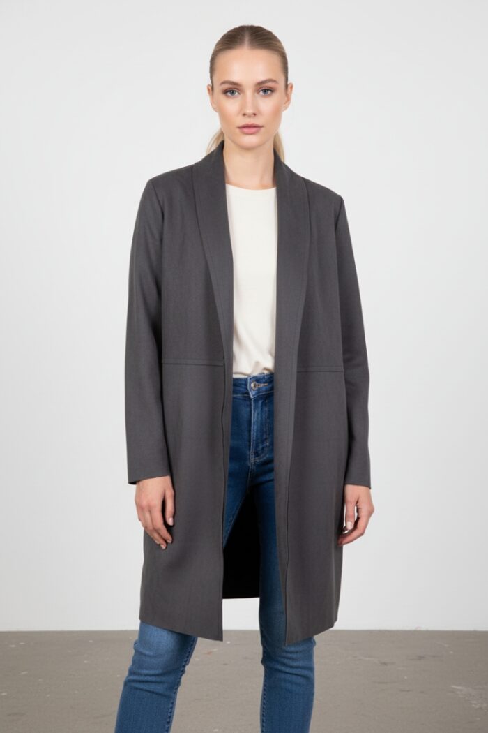 Cardigan effetto scamosciato