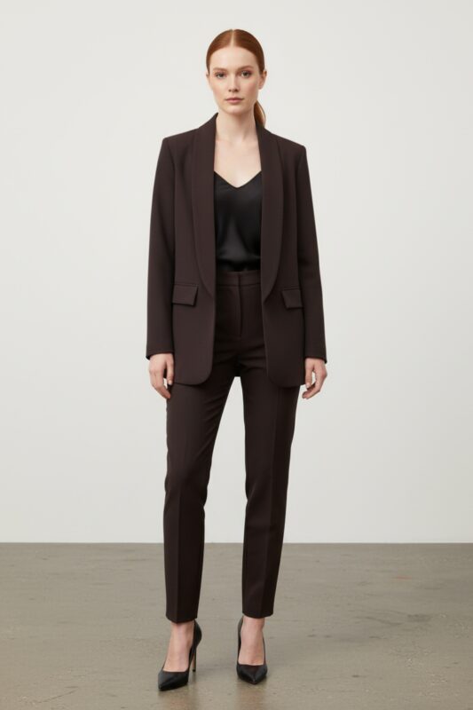 Giacca stile blazer con collo smoking