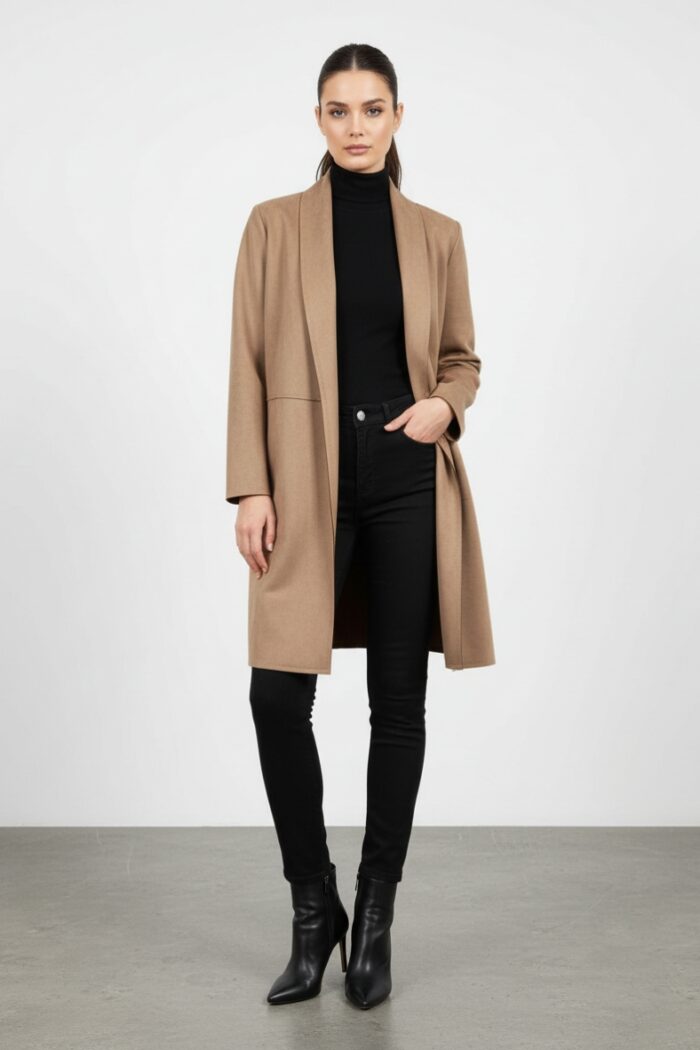 Cardigan effetto scamosciato