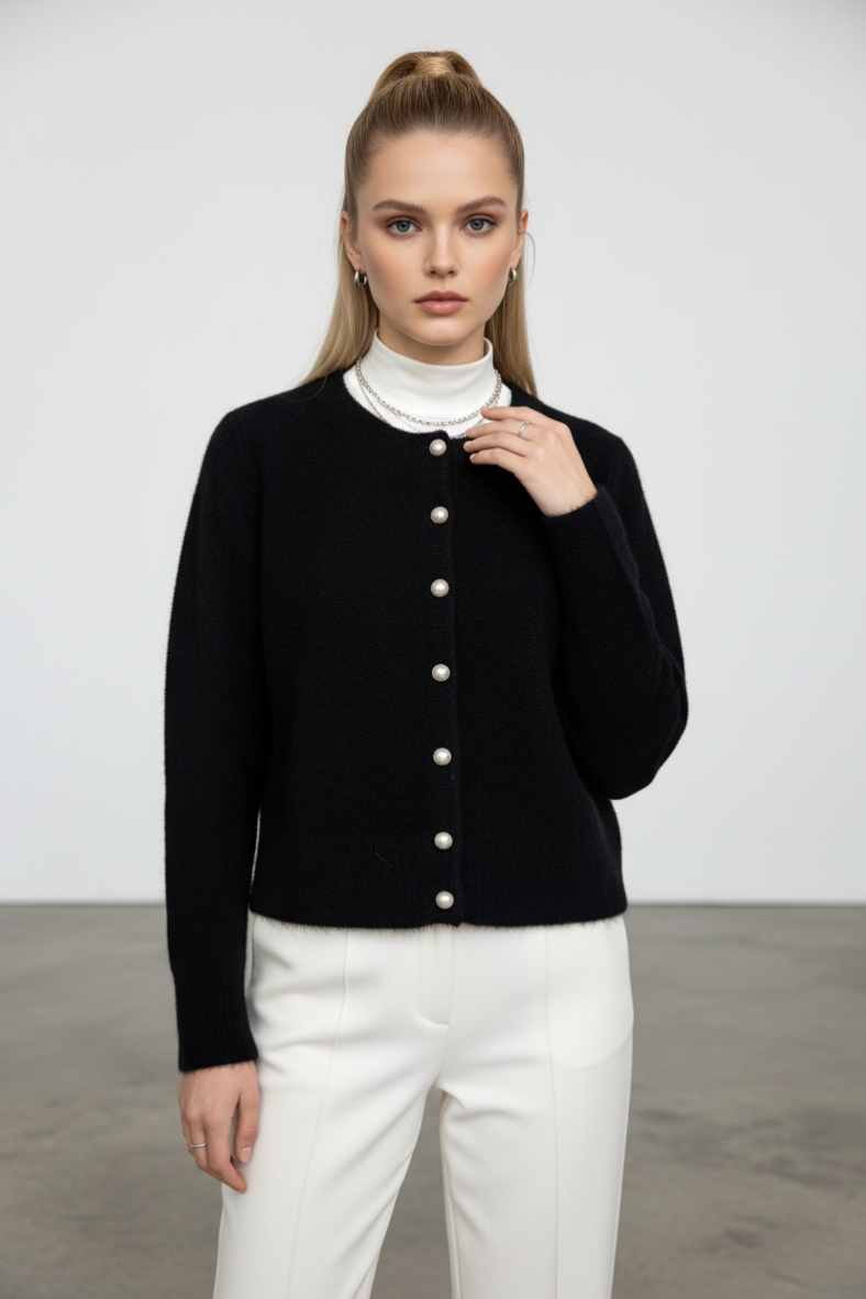 CAR-B237A-NERO-20251217164758 Cardigan