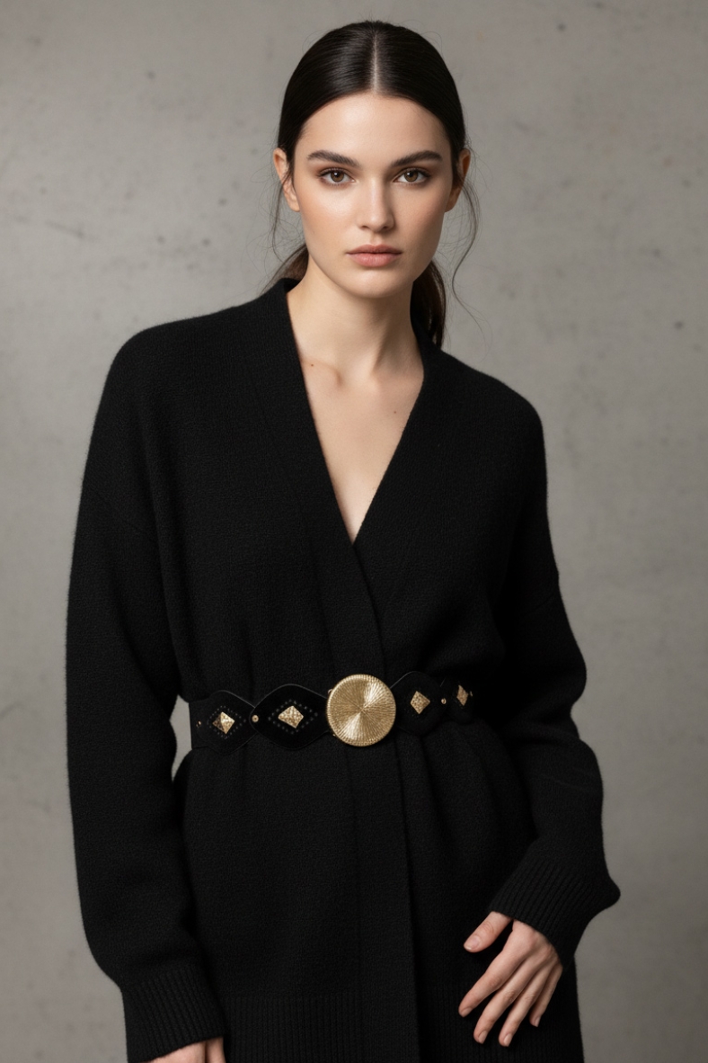 CIN-B23316A-NERO-01 Cintura