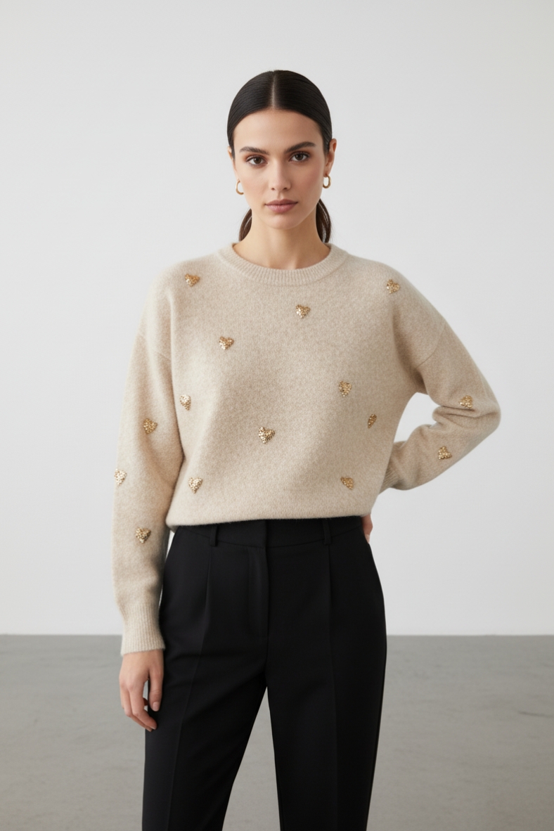 MAG-B987A-BEIGE-20251215162933 Maglia